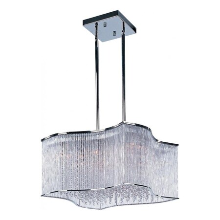 Maxim Twenty Light Polished Chrome Clear Glass Down Pendant 39705CLPC